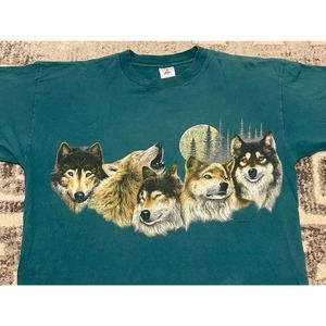 Vintage Single Stitch Wolf Tee Shirt XL